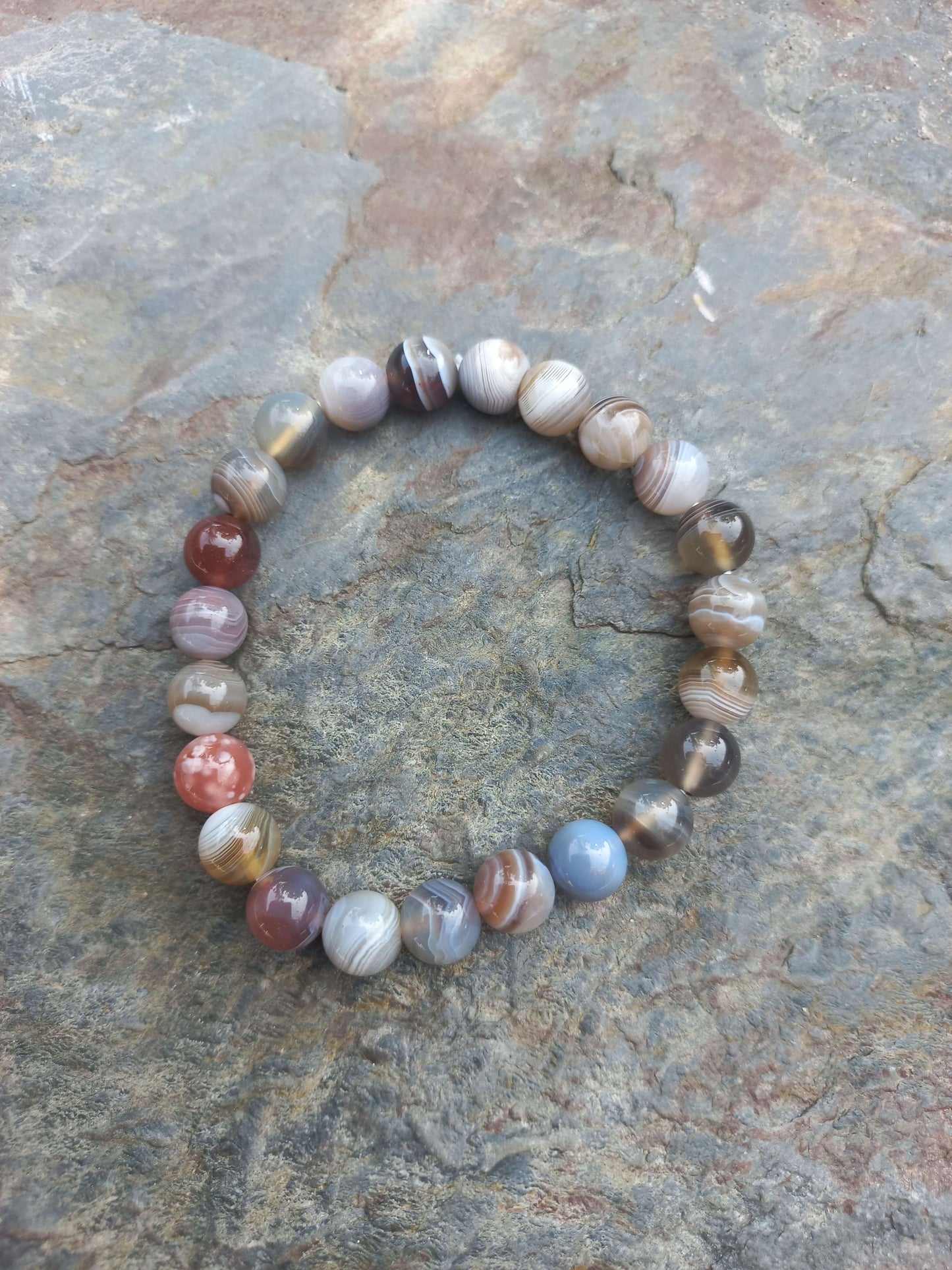 Agaat Botswana armband