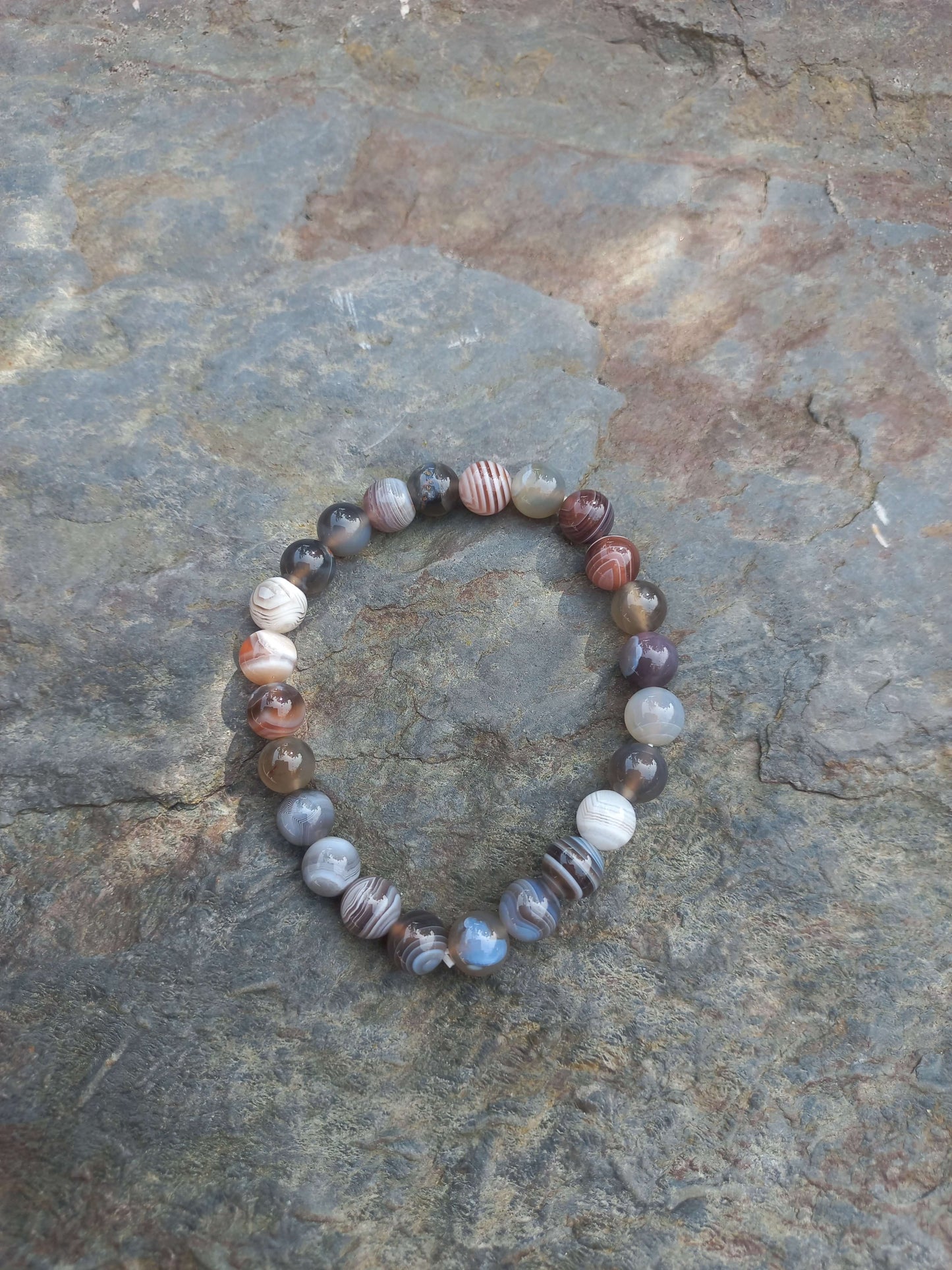 Agaat Botswana armband