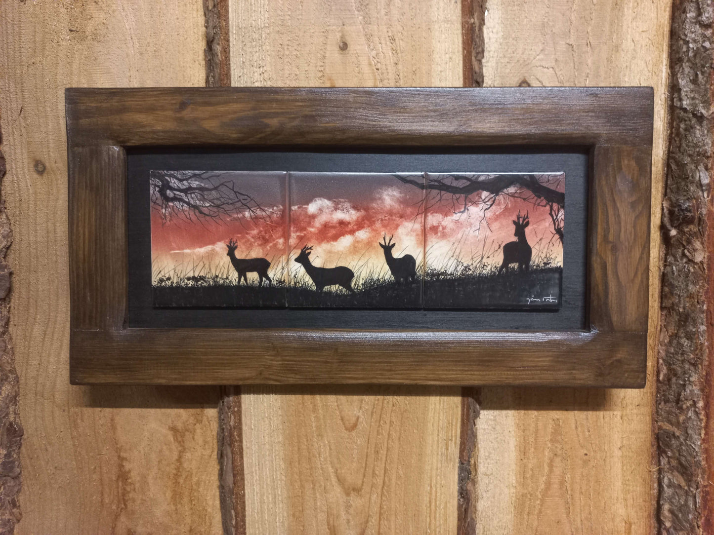 Reeën in het avondrood - Jaime Fortuna