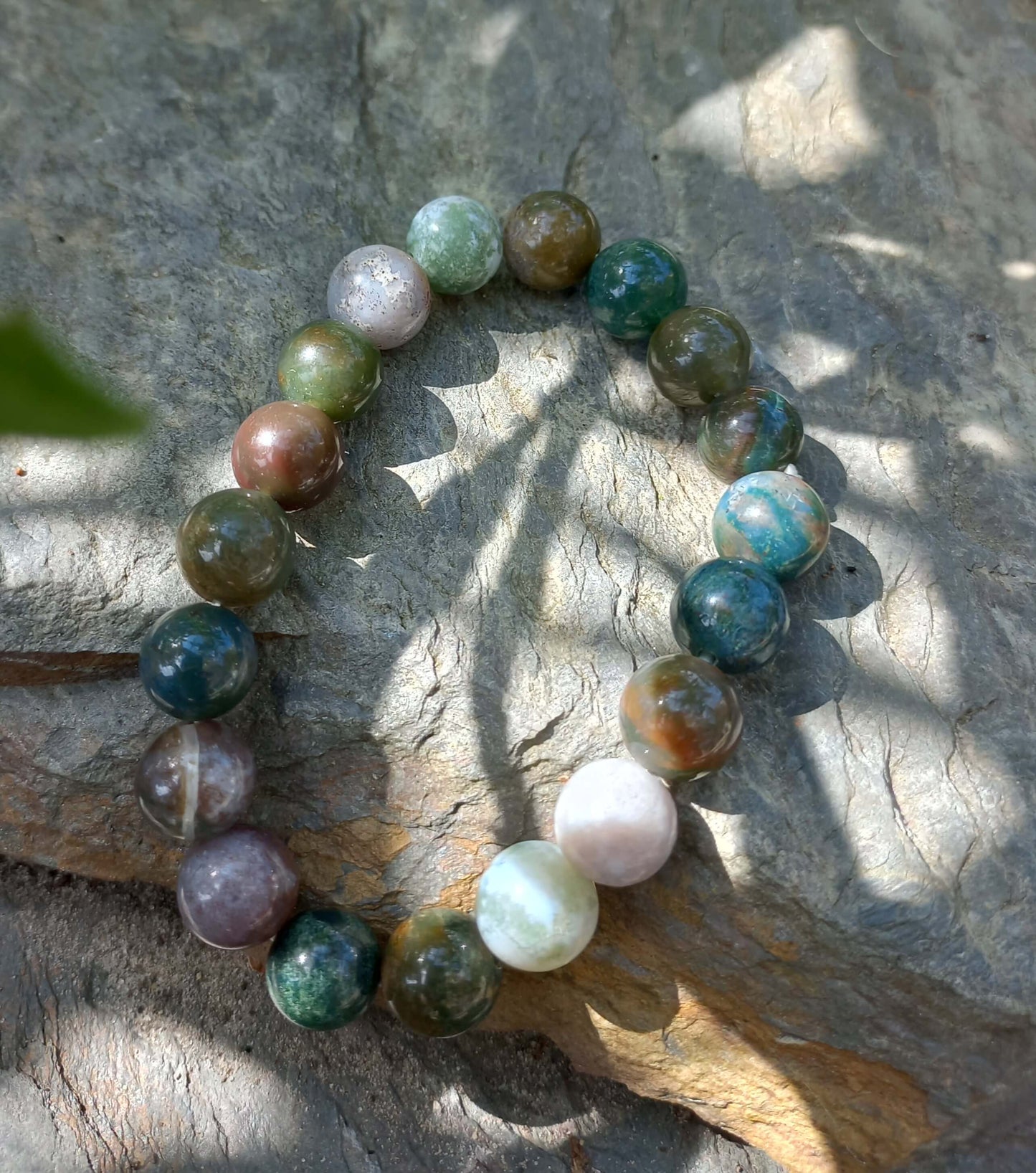 Indian agaat kralen armband