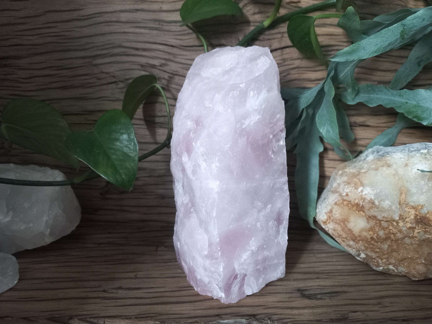 Rozenkwarts lamp ruw