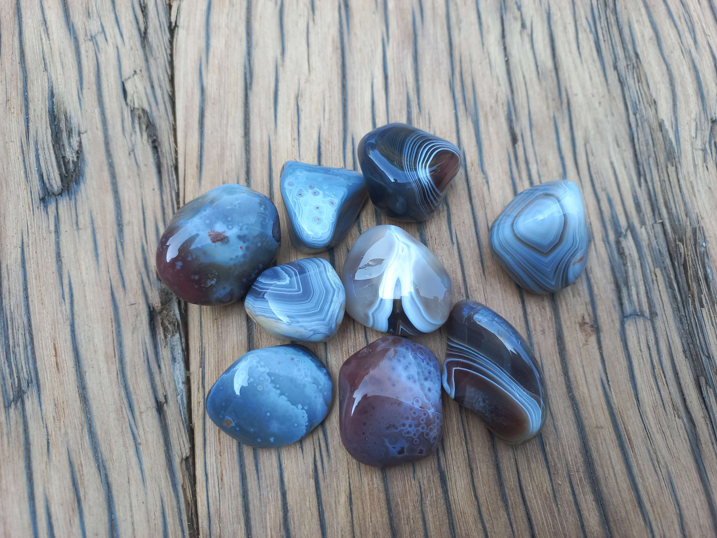 Botswana agaat trommelsteen