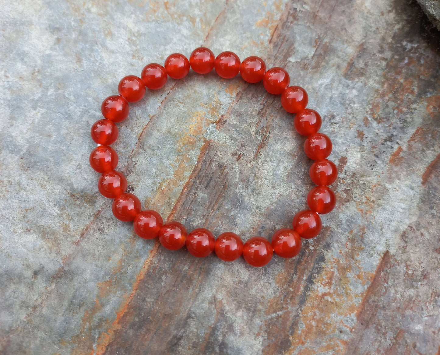 Rode agaat armband