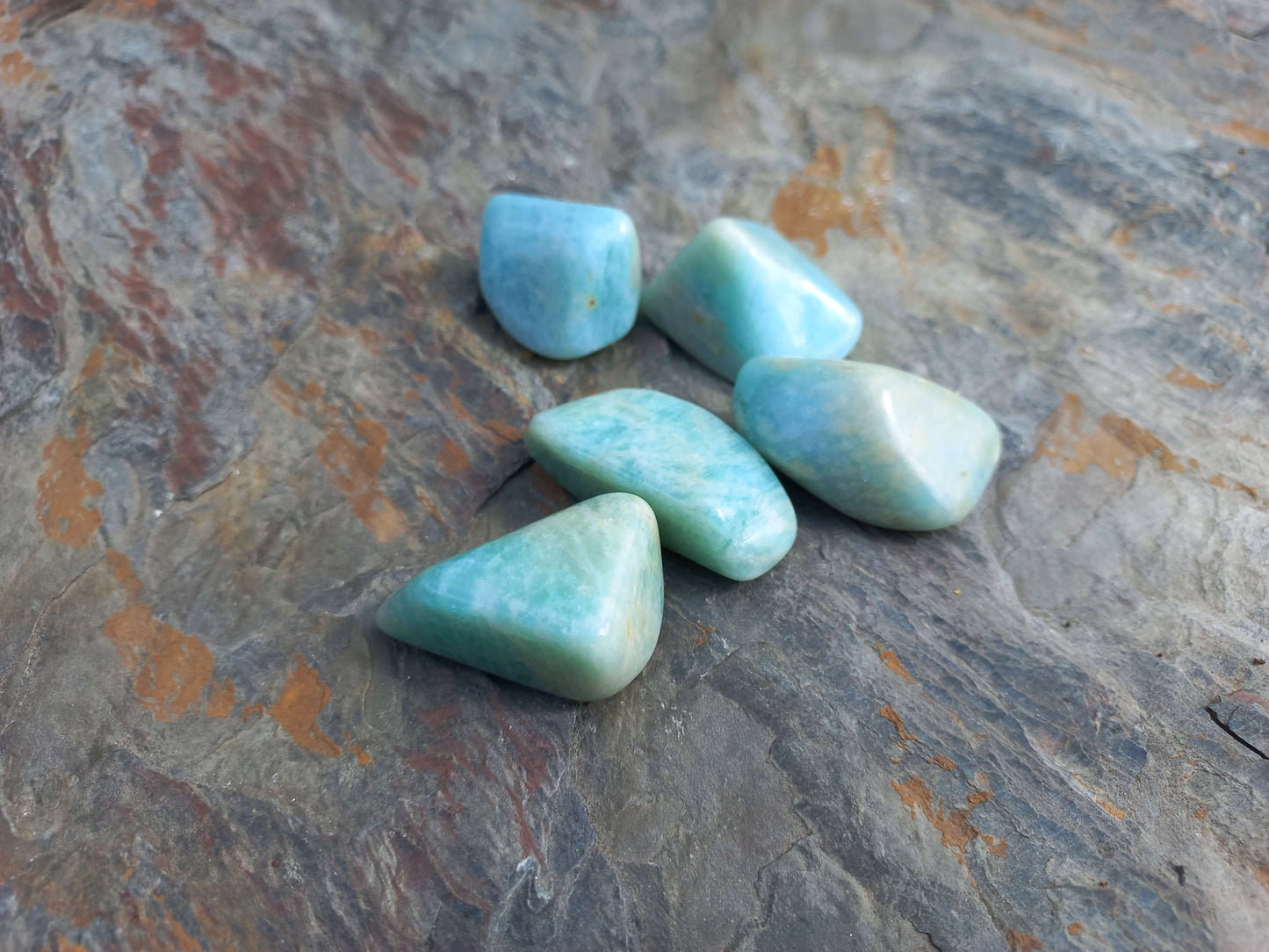 Amazoniet Zambia trommelsteen