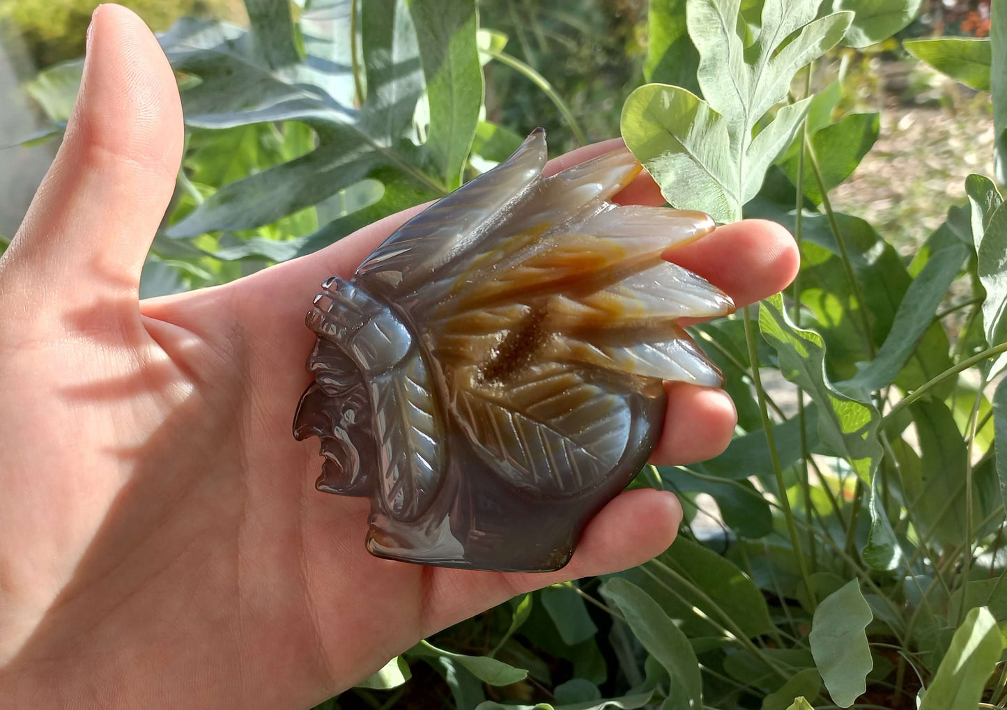 Agaat Indianen opperhoofd