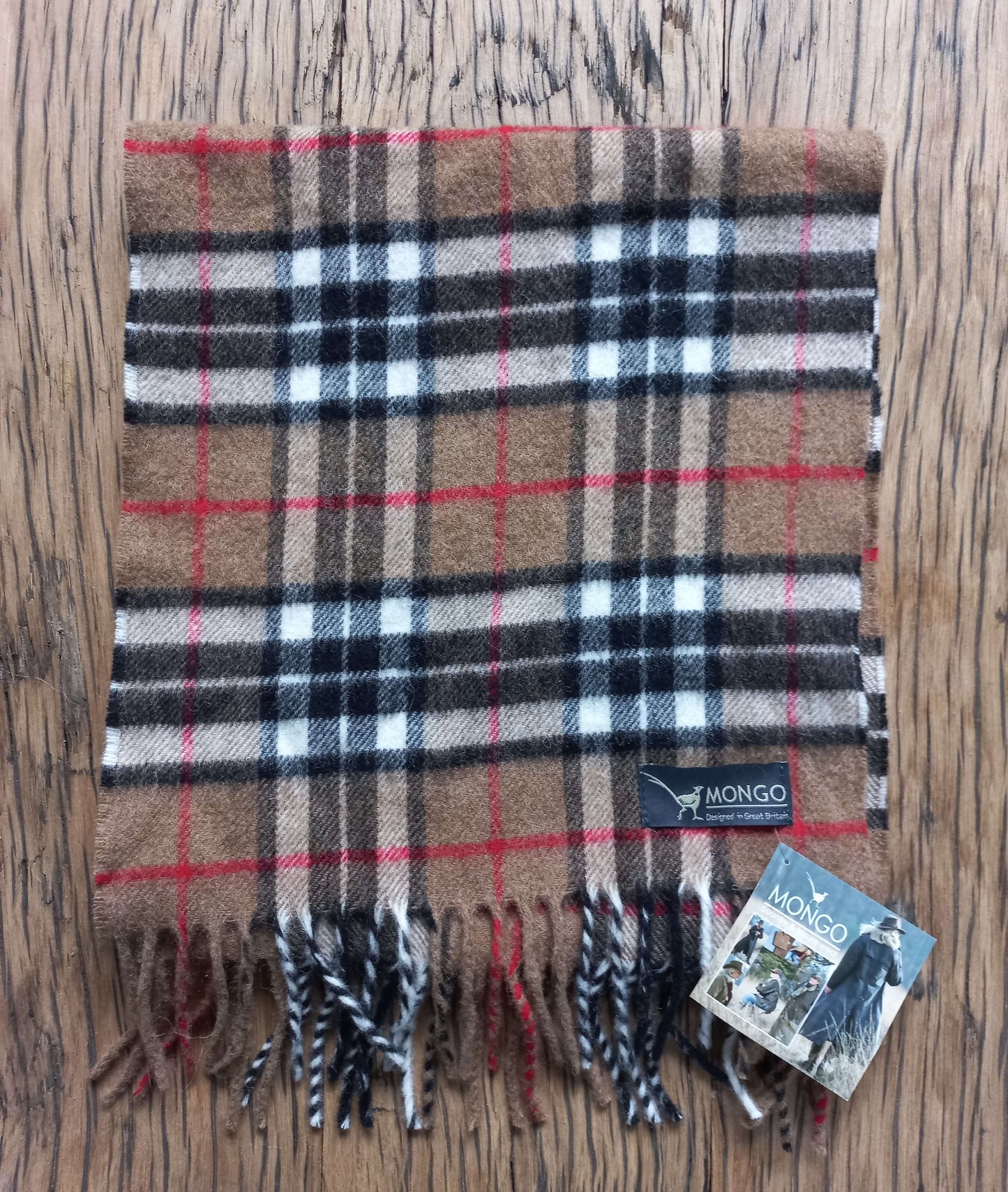 MGO Lambswool Scarf Camel Thompson