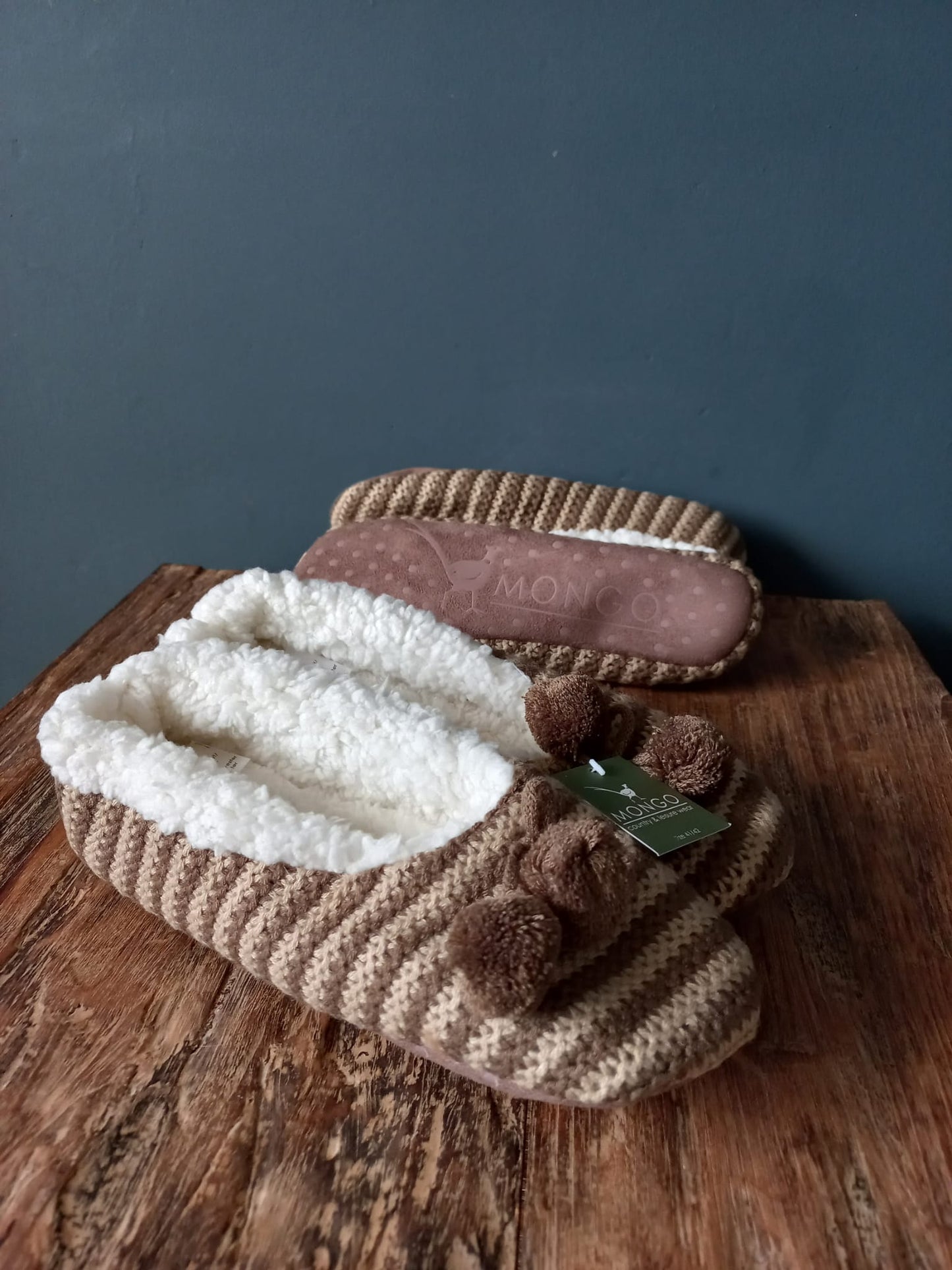 Mongo Ballerina Slof Multi Taupe 41/42