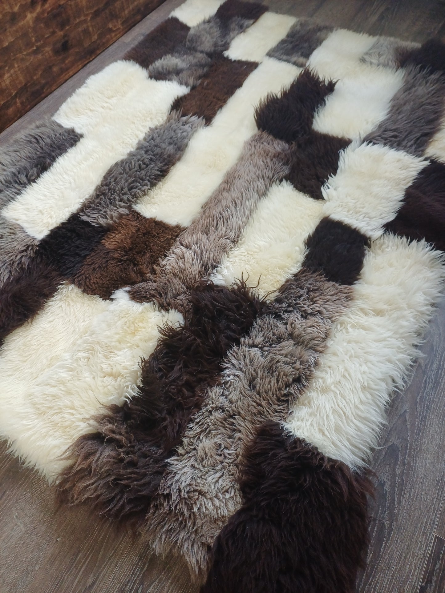 Patchwork kleed Groot