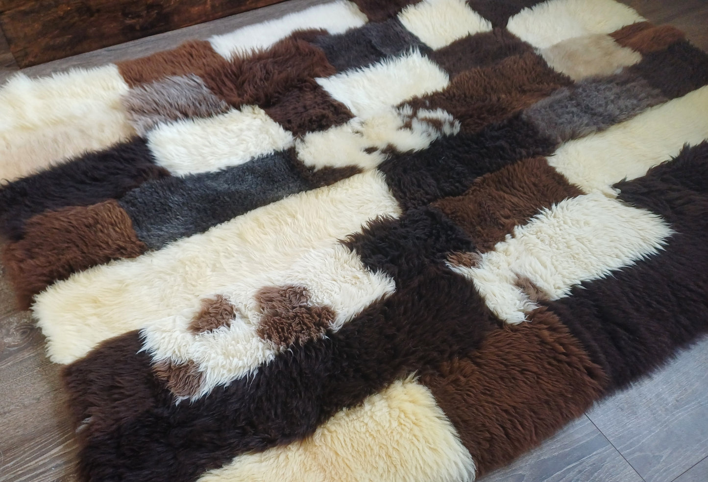 Patchwork kleed Groot