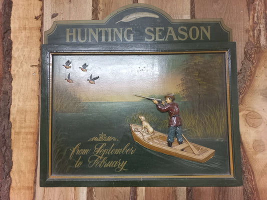 Hunting season houten wandbord