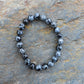 Sneeuwvlok obsidiaan armband