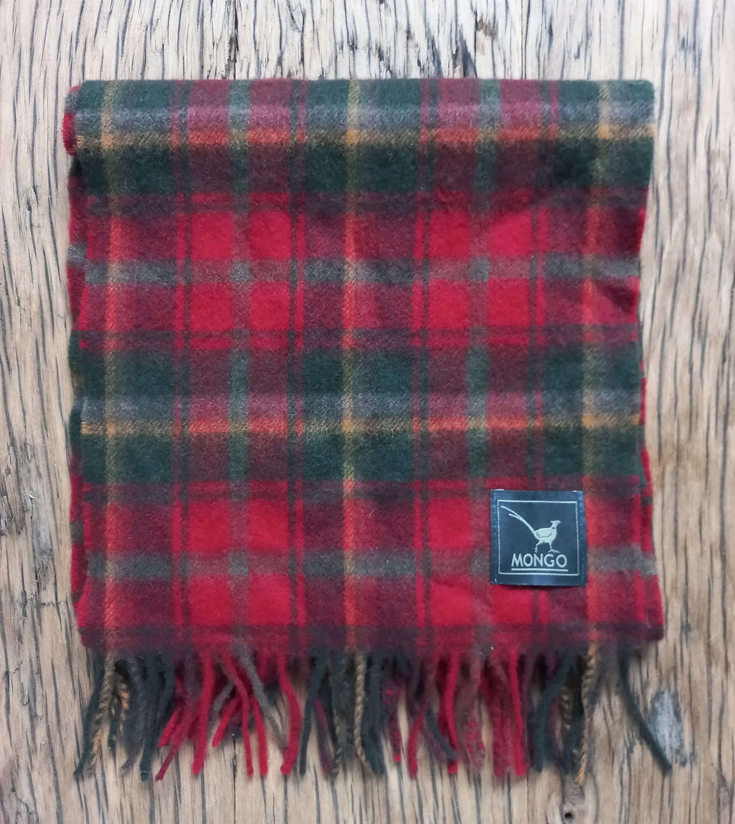 MGO Lambswool Scarf Dark Maple