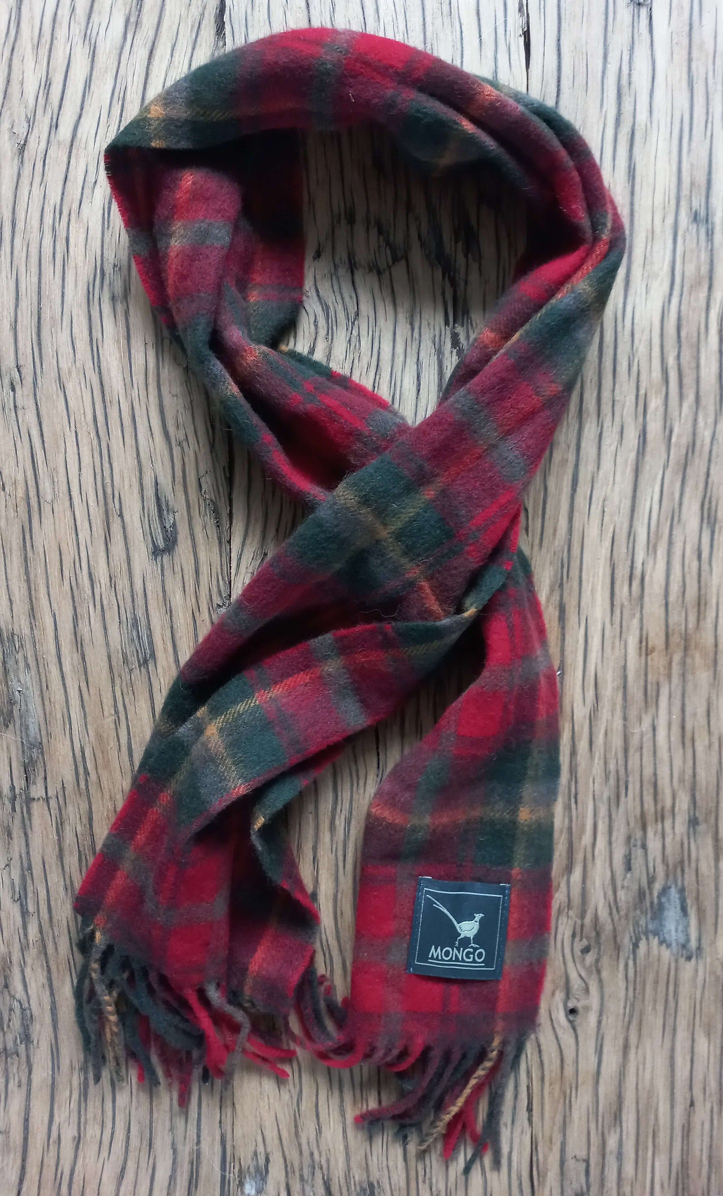 MGO Lambswool Scarf Dark Maple